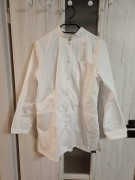 Fartuch medyczny biały zapinany euro styl med