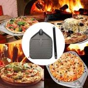 zestaw akcesoriów do pizzy łopata zakrzywiony nóż kołyska i obrotowy