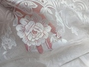 Firanka z falbanką na taśmie duża vintage PRL