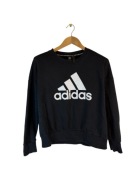 Bluza Adidas czarna z dużym logiem m classic