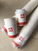 Kubki papierowe ILLY z wieczkami o poj. 150 ml