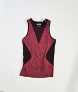 Bordowa koszulka Adidas x Stella McCartney s 36