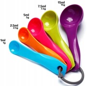 Miarka kuchenna miarki kuchenne łyżki do odmierzania łyżeczki 5 sztuk