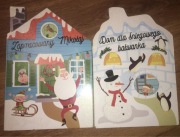 2x - książeczki dla dzieci-Dom dla śniegowego bałwanka/Zapracowany Mikołaj 