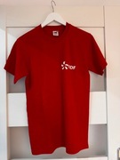 Bawełniana koszulka z nadrukiem EDF t-shirt czerwony unisex rozm. S
