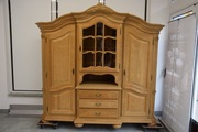 kredens - witryna z drewna dębowego - super stan 