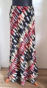 Długa maxi rozszerzana spódnica w paski M 38