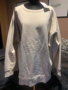 ZARA długa bluza wdzianko casual dresy oversize gruba duża beż