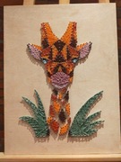 String Art żyrafa 