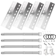 GFTIME 4x osłona palnika 36,5x12 cm stal nierdzewna do grilla