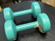 Zestaw 2x 1 kg hantle hantelki ciężarki fitness