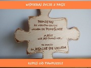 Drewniana tabliczka – puzzle | ręcznie wypalana | motywujący cytat SZEPT