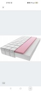 Materac 90x40 x 10 cm używany plus dwa prześcieradła 