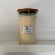 Vanilla Musk WoodWick świeca duża 610g