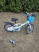 Rower dziecięcy Decathlon Btwin Inuit 100 16", stan bdb, bonusy.