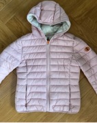 Save The Duck 40 L różowa kurtka puchowa pikowana ocieplana