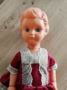 Zabawka lalka z prl vintage lata 60-70. XX w gruby plastik