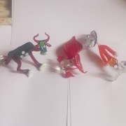 figurki szklane 3 sztuki