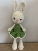 króliczek - przytulanka, zabawka, szydełko,amigurumi