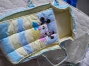 Nosidło nowe, gondola śpiwór śpiworek nosidełko, 75 cm niebieskie wiosenne