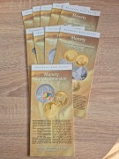 FOLDERY MONET POLSKICH EMITOWANYCH PRZEZ NBP - 2004 - 2006 10szt
