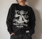 Bluza Cropp S Rick and Morty czarna unisex oversize