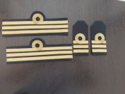 Stopień. Komplet galowy MW: pagon, dystynkcja - porucznik marynarki