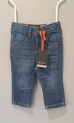 minymo dziecięce spodnie bawełna ala jeans r. 74