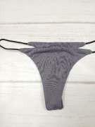 Majtki stringi szare bezszwowe elastyczne minimalistyczne S