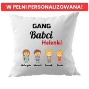 Personalizowana Poduszka na Dzień Babci „Gang Babci”