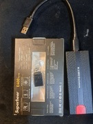 Dysk m2 ngff 512 gb ssd w obudowie z przejściówką do telefonu.