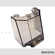 LEGO 84954 SZYBA 3x4x3 koparka dźwig c. przezroczysty / Trans-Black / Brown