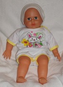 Bawełniane body z krótkim rękawem rozmiar 74 zajączek króliczek