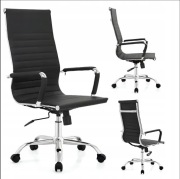 Fotel biurowy obrotowy TILT chrom / czarny