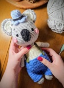 Koala wykonana na szydełku 