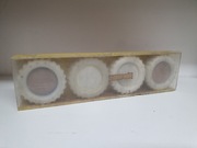 Komplet 4szt wkład do eksykatora plastikowy zabytkowy lata 80te