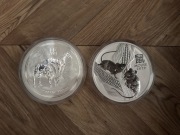 Australia, 1 kg 1000 g srebrna moneta Lunar Rok Konia 2014, Rok Myszy 2020