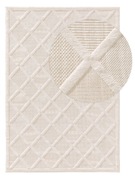 Nowy dywan 150x80 kremowy/beżowy