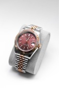 Zegarek Custom Seiko Mod Datejust Rose Gold Chocolate Jubilee
