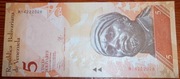 5 Boliwarów Wenezueli z 2013 roku stan UNC - Bankowy