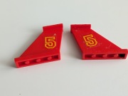 Lego klocki 2340pb008R i 2340pb008L do 6679 Dark Shark lata 90