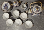 Zestaw zastawy chińskiej. Porcelana. Dla 6 osób. Kawa. Herbata