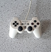 Oryginalny pad SONY Dualshock 2, PS2, SCPH-10010, biały, sprawny