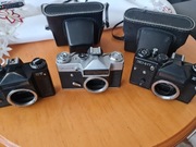 Zenit E + Zenit ET, lustrzanka, aparat analogowy, zestaw x3