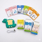 Czytnik kart dla małych dzieci do nauki języka angielskiego i francuskiego 