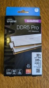 Pamięć RAM DDR5 Crucial Pro OC 32 GB 6400 CL32 White