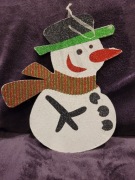 Duży brokatowy bałwanek