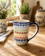Kubek ceramiczny smukły Delta 0.3L. ceramika Bolesławiec