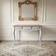 Rzeźbiona konsola z litego drewna – Styl Prowansalski | Dowolny kolor