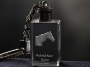 Retired Race Horse brelok sześcienny ŚWIECĄCY Koń